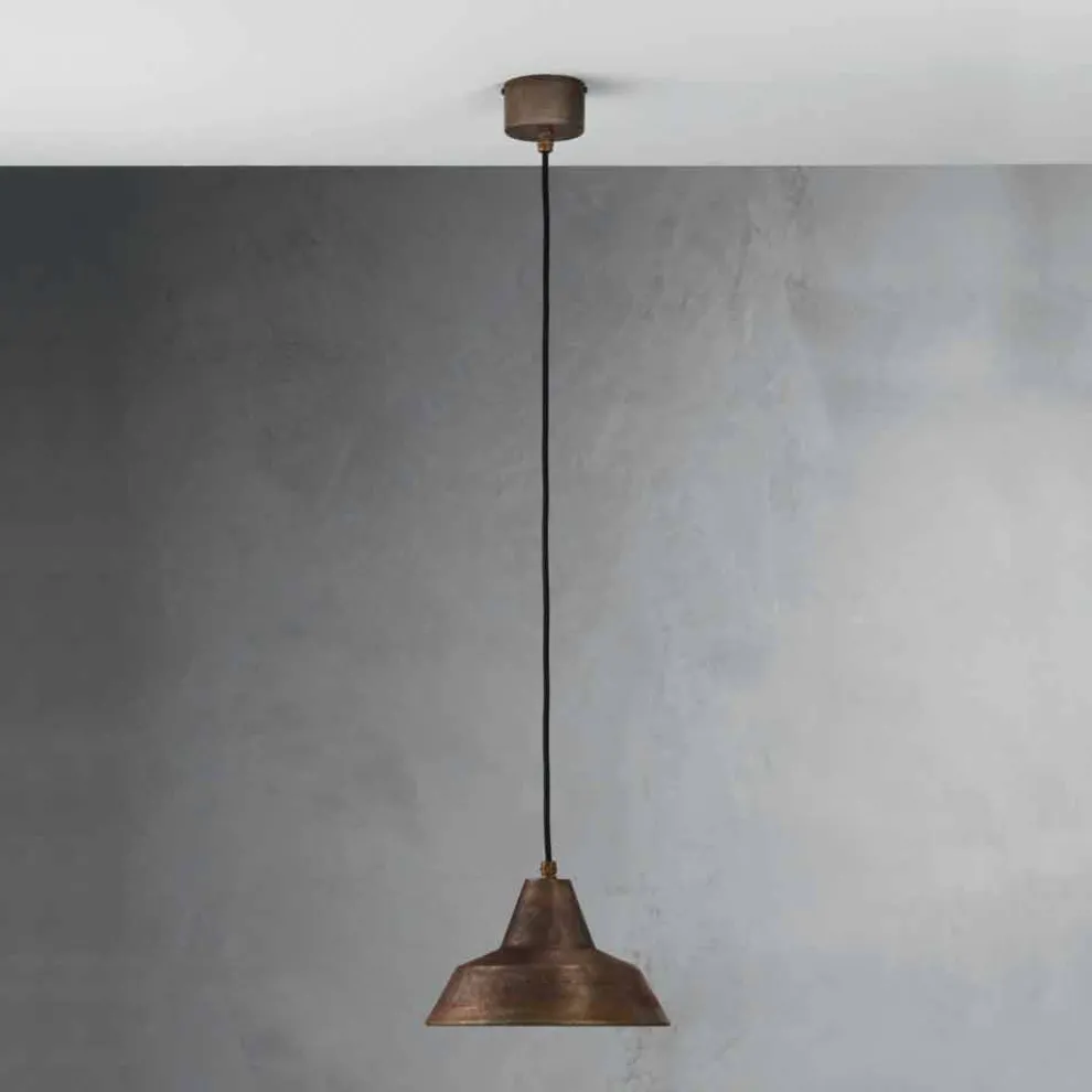 Design Pendelleuchte aus antiquierten Eisen Virginia Model