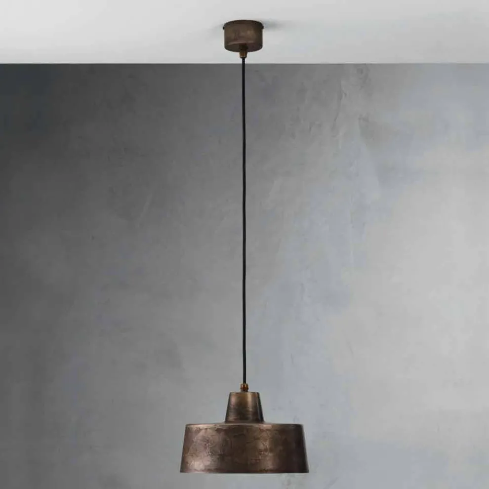 Design Pendelleuchte aus antiquierten Eisen Jean Model