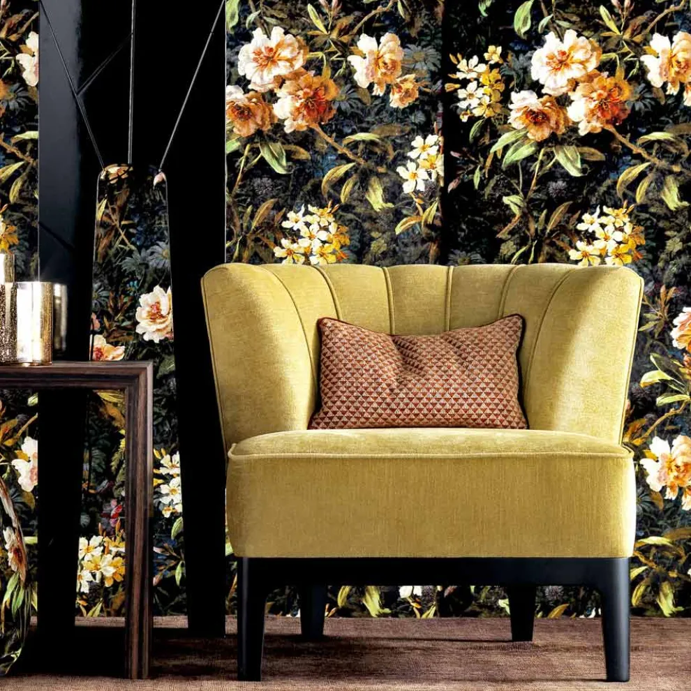 Design Polstersessel aus Stoff Grilli Kipling made in Italy