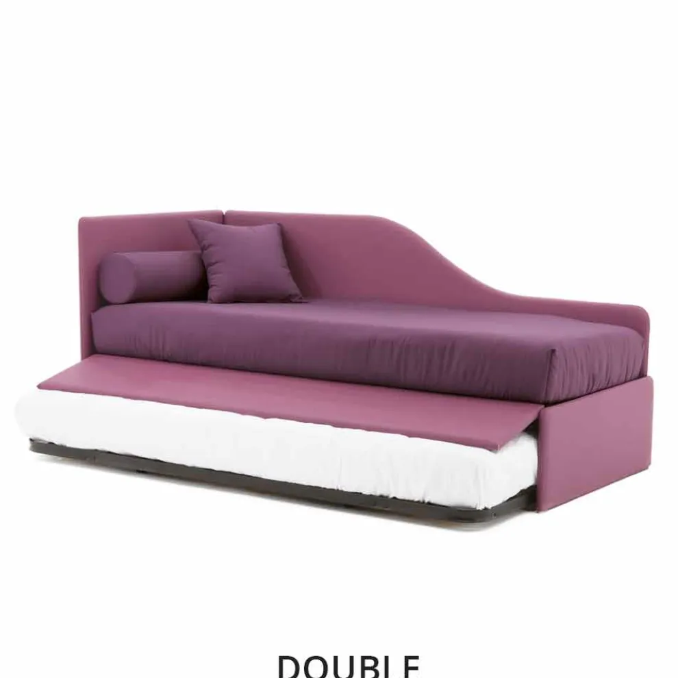 Design Schlafsofa aus herausnehmbarem Kunstleder Made in Italy - Rallo