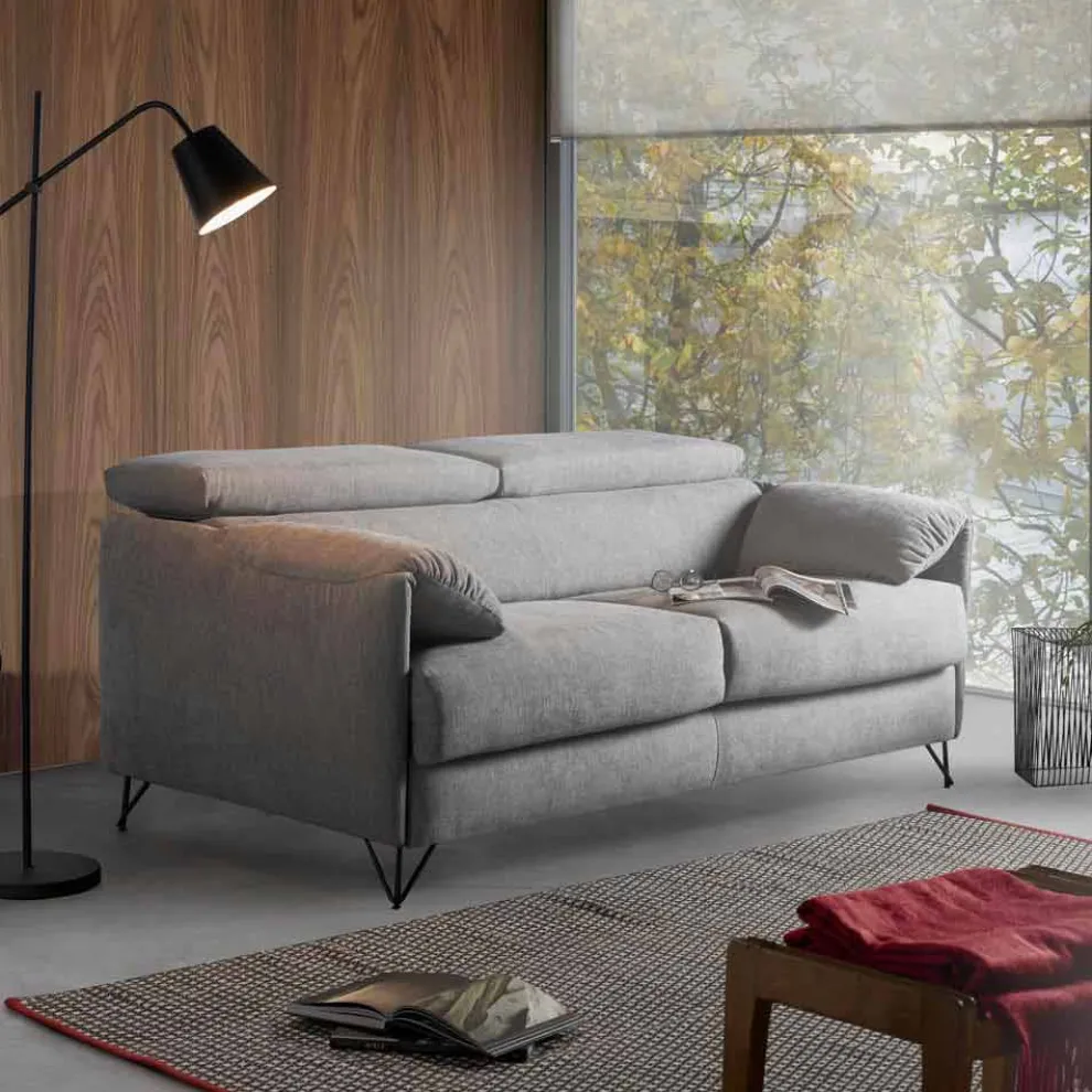 Design Schlafsofa aus abnehmbaren Stoff made in Italy Vittorio