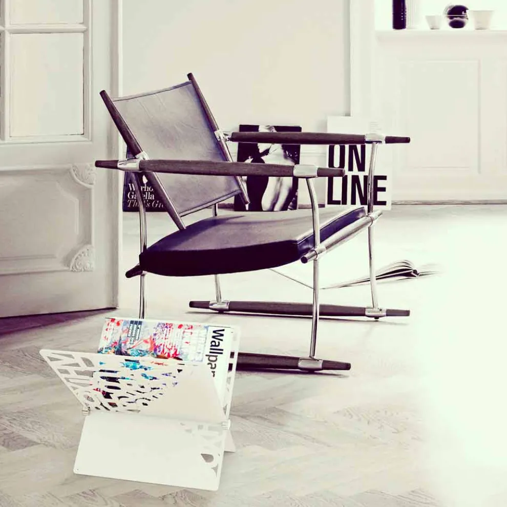 Design Zeitschriftenständer Rotokalko von Mabele, handgefertigt in Italien