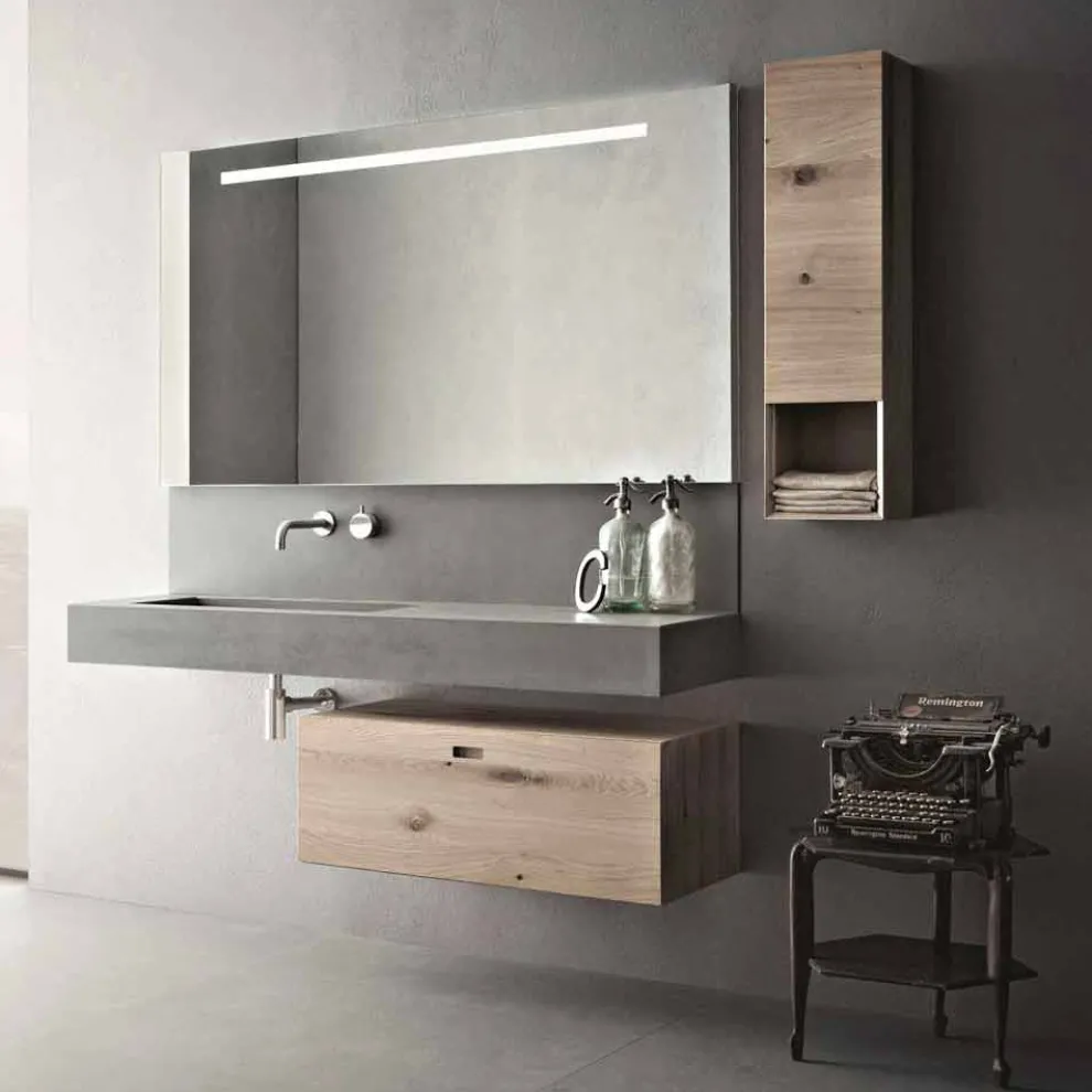 Design Zusammensetzung für Badezimmer Moderne Hängemöbel Made in Italy - Farart2