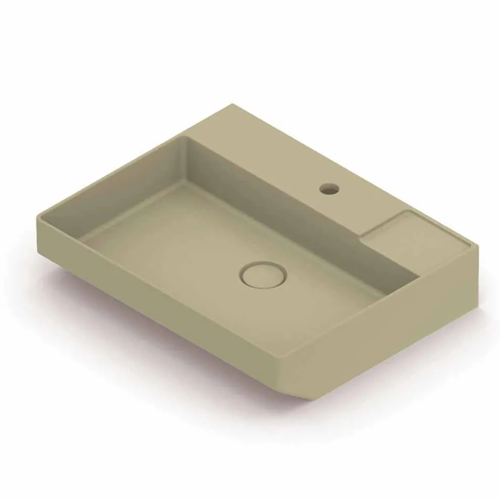 Design-Aufsatzspüle in Keramik made in Italy, Viviano