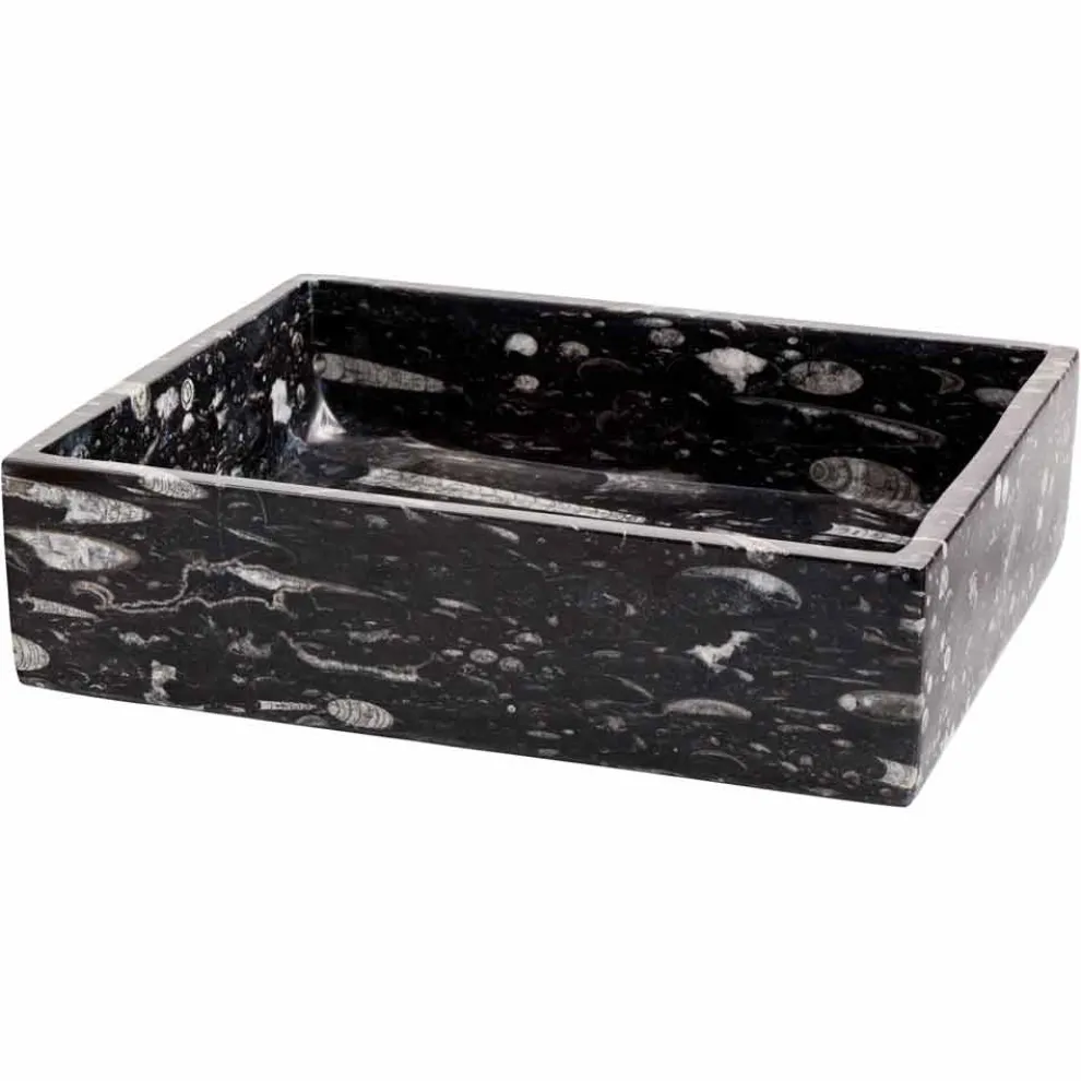 Design-Aufsatzwaschbecken aus Marmor Ozzy, Einzelstück