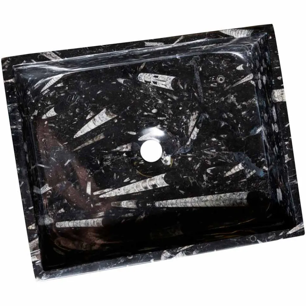 Design-Aufsatzwaschbecken aus Marmor Ozzy, Einzelstück