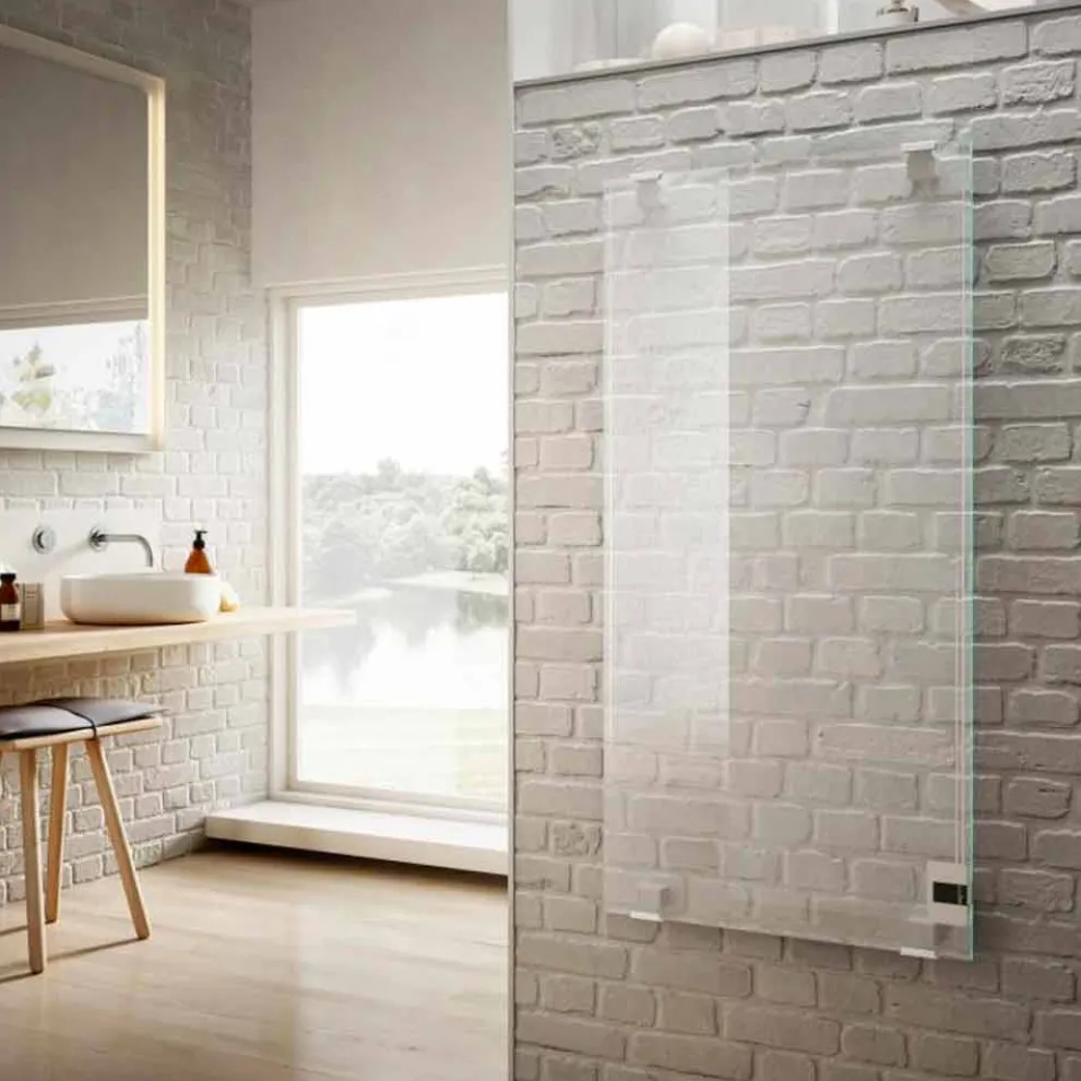 Design-Elektrokeramik-Heizkörper in Star-Glas, made in Italy