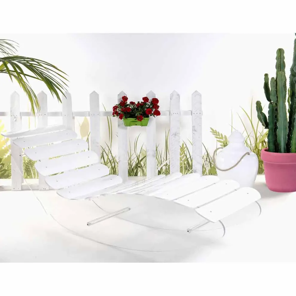 Designer Chaiselongue aus transparentem Plexiglas, Made in Italy