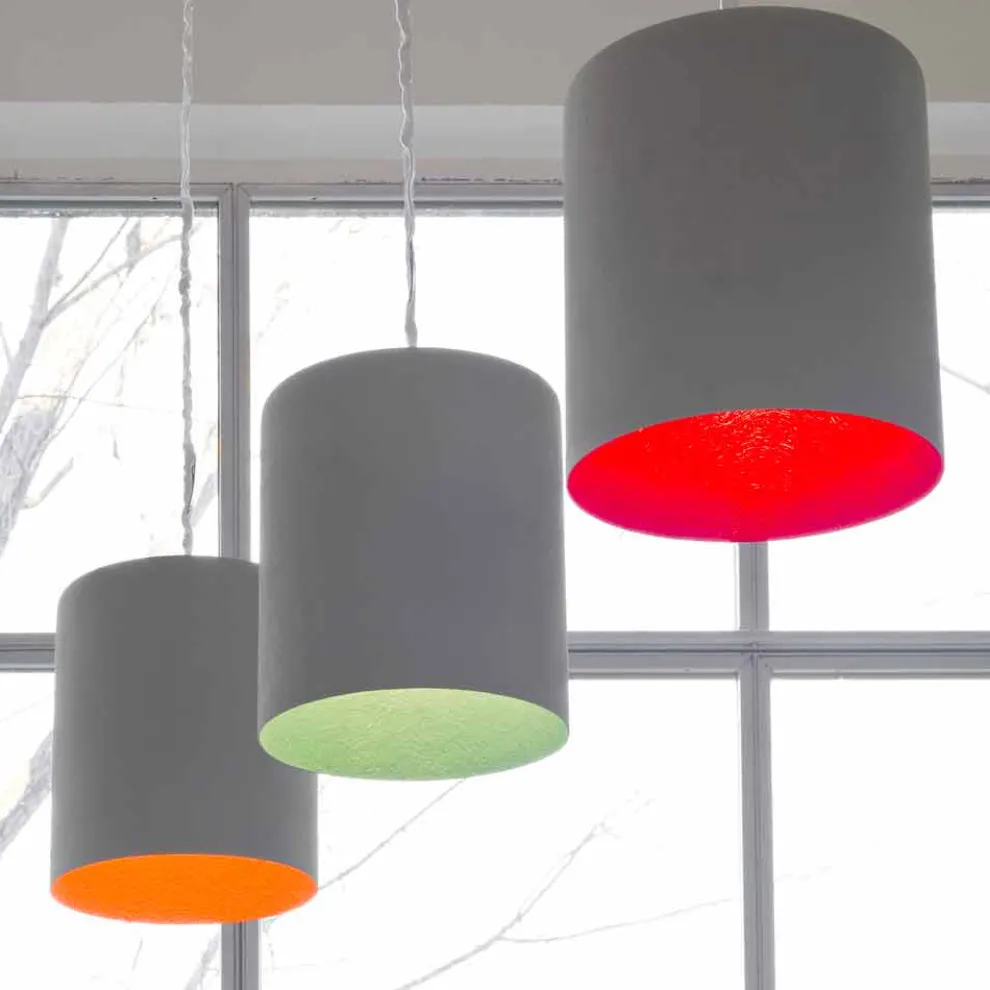 Designer Pendelleuchte In-es.artdesign Bin Painted Zement