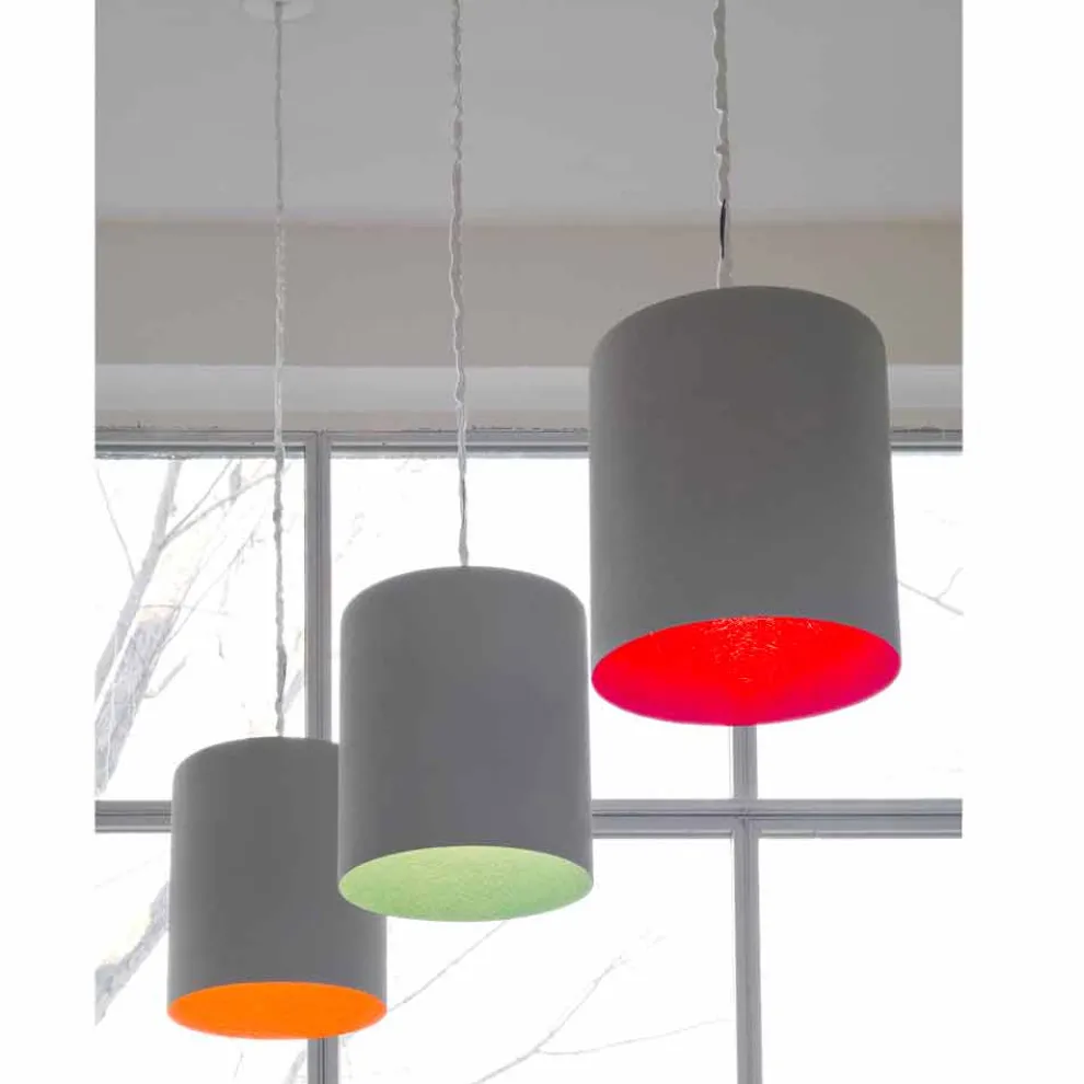 Designer Pendelleuchte In-es.artdesign Bin Painted Zement