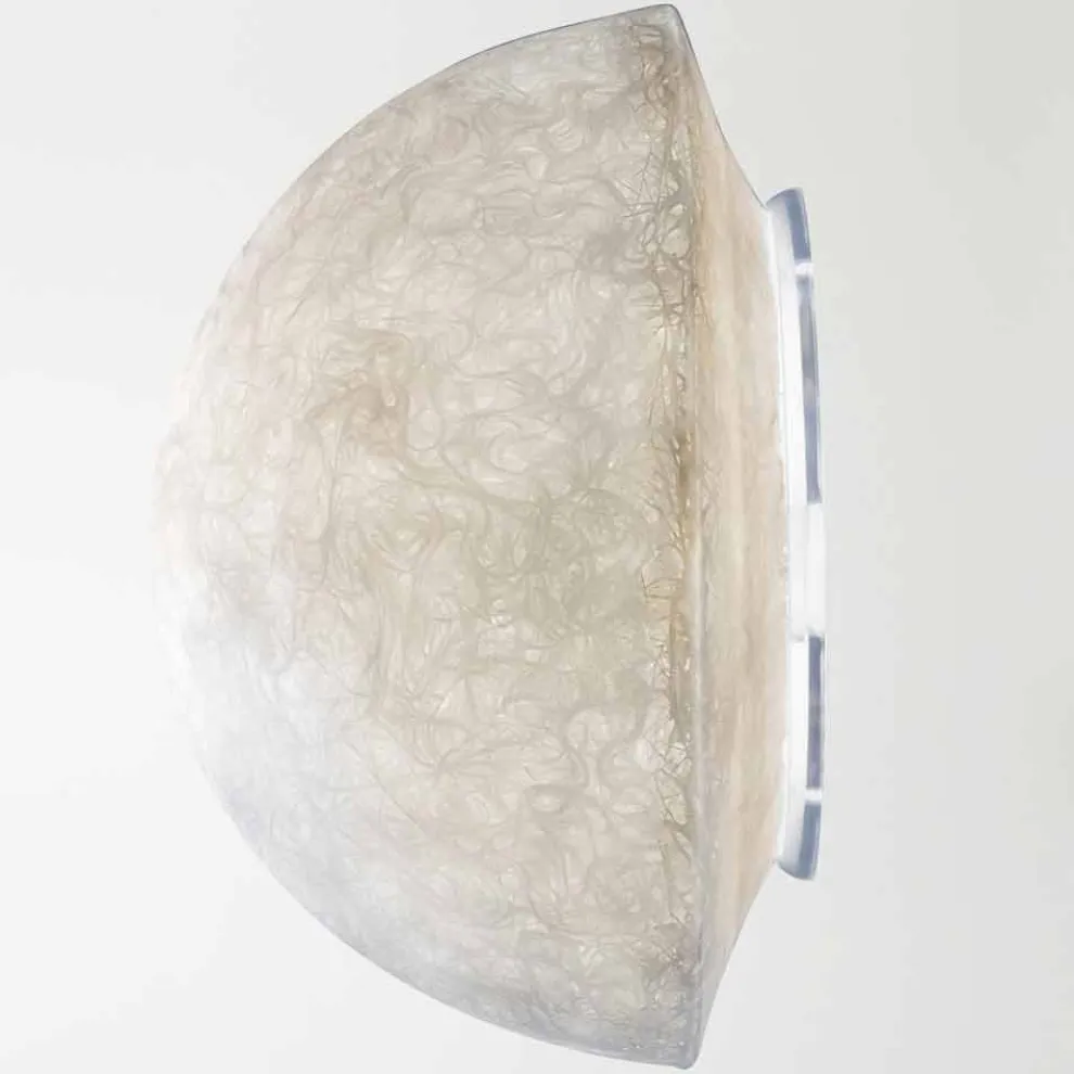 Designer Wandleuchte In-es.artdesign Button aus farbigem Nebulite