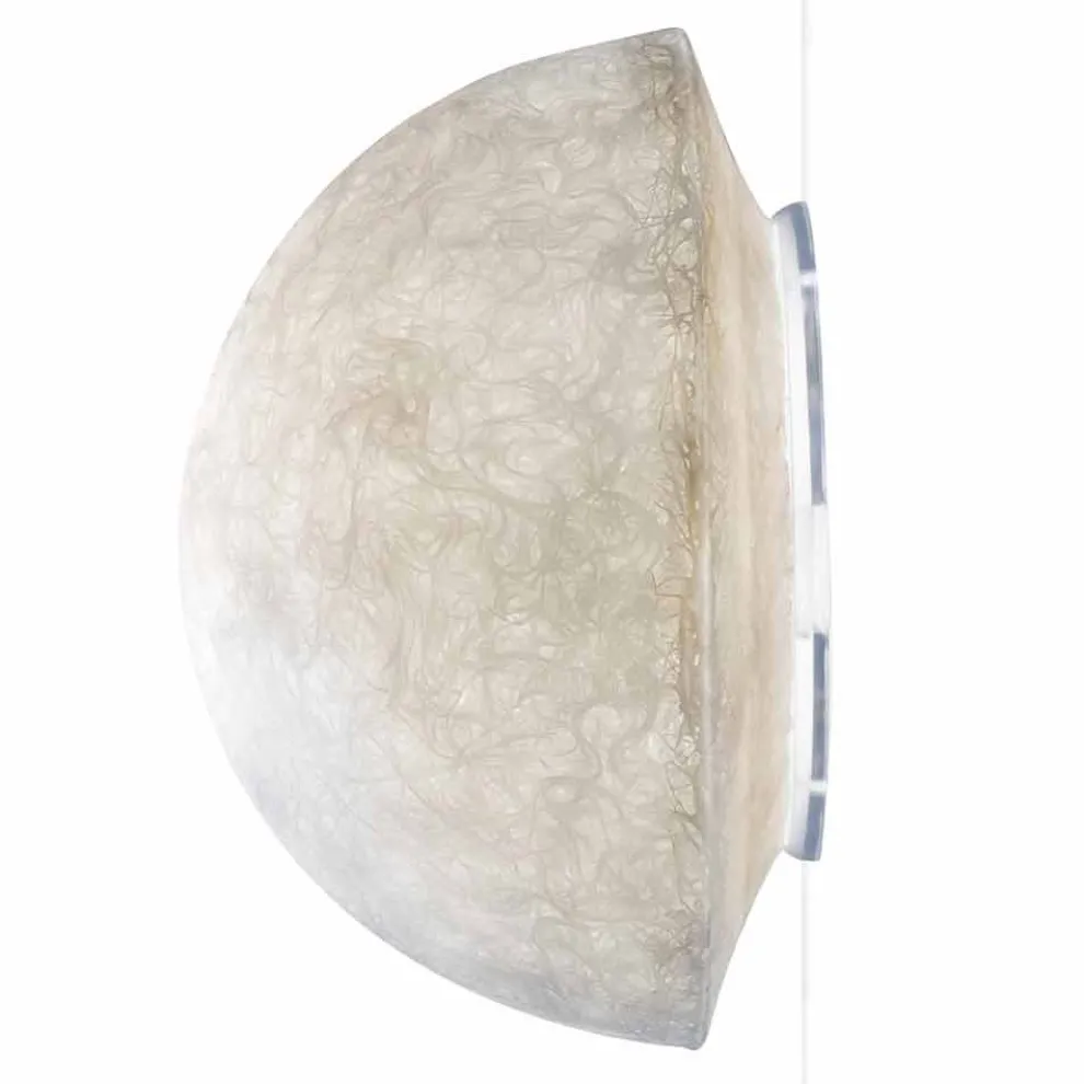 Designer Wandleuchte In-es.artdesign Button aus farbigem Nebulite