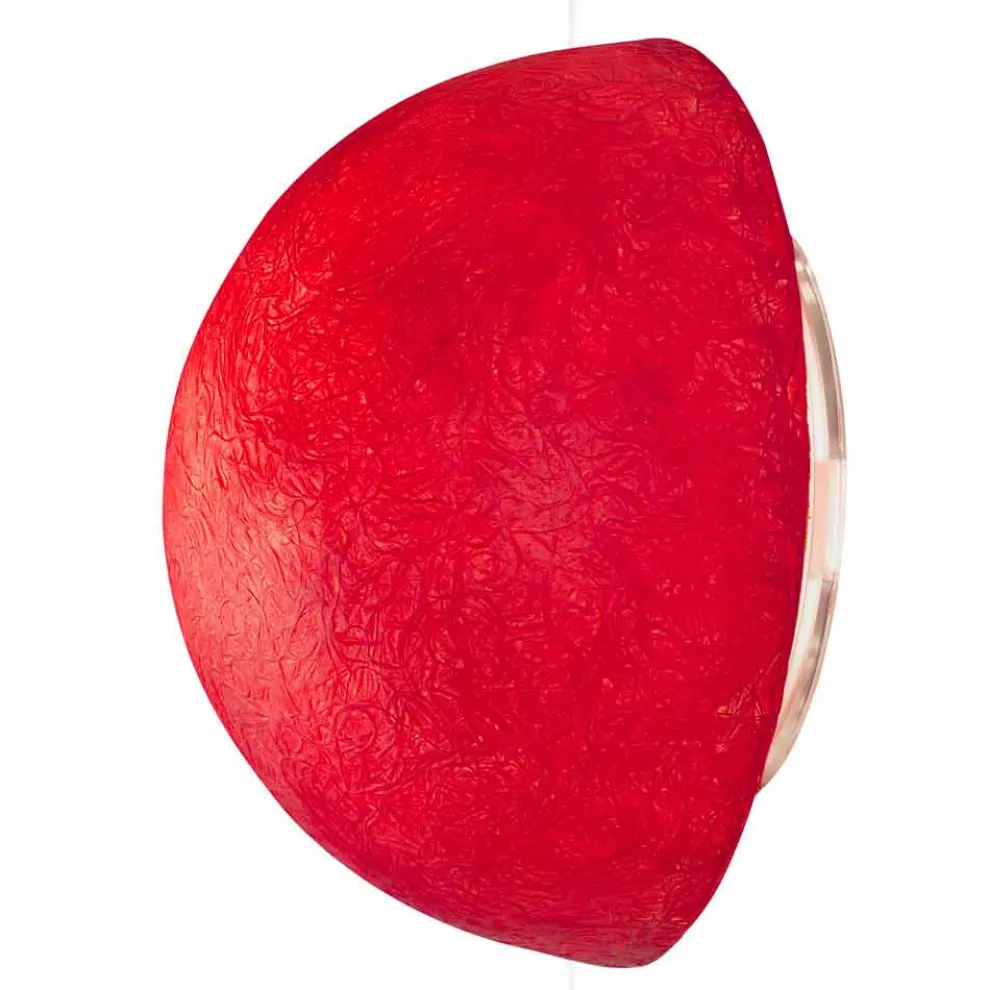 Designer Wandleuchte In-es.artdesign Button aus farbigem Nebulite