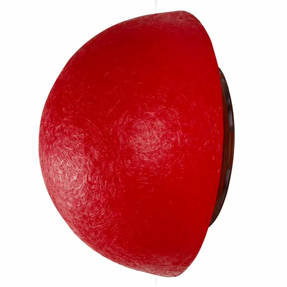 Designer Wandleuchte In-es.artdesign Button aus farbigem Nebulite