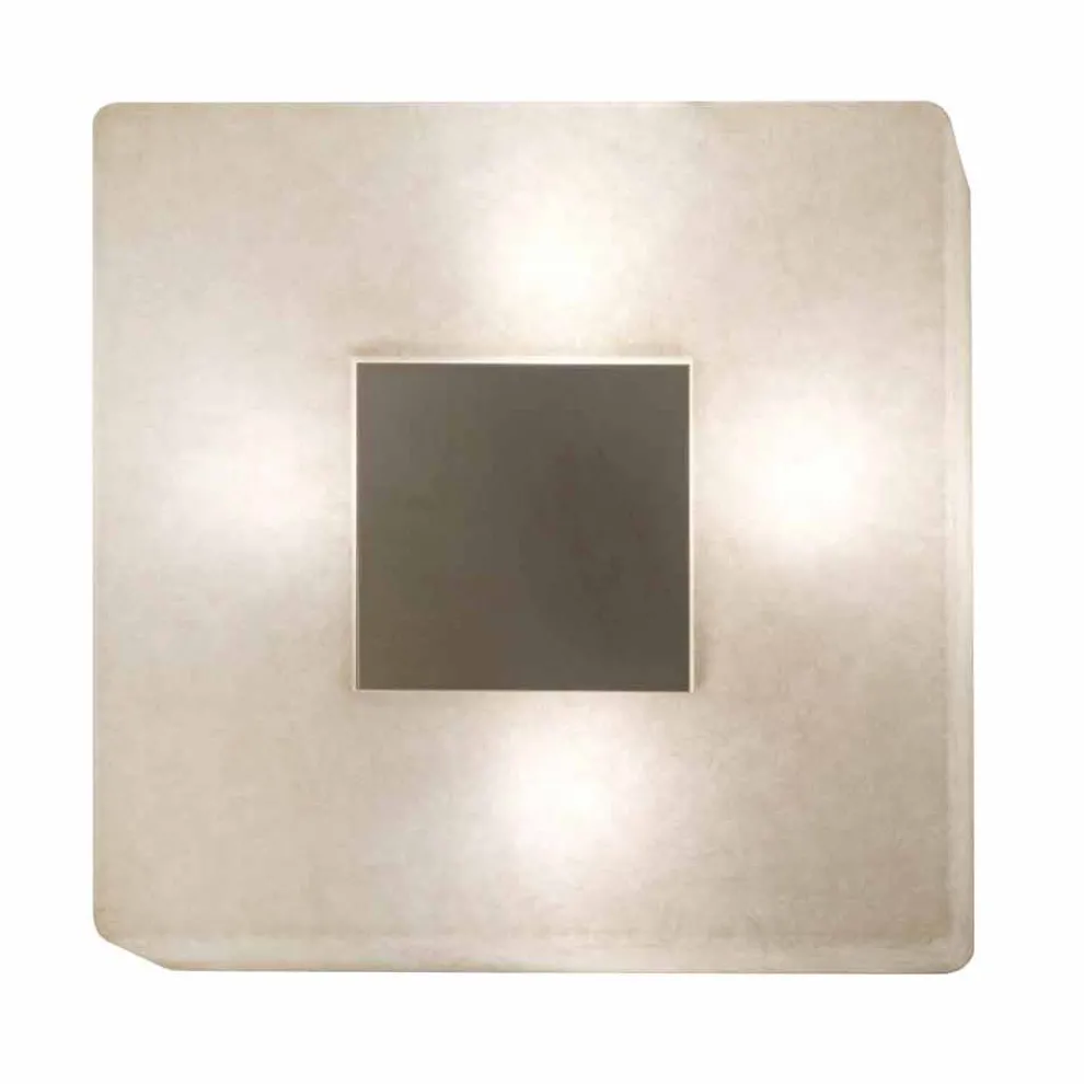 Designer Wandleuchte mit Spiegel In-es.artdesign Ego in Nebulite