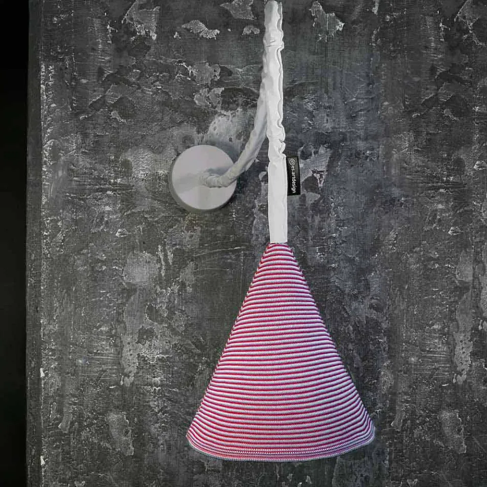 Designer Wandleuchte In-es.artdesign Jazz A Stripe farbige Wolle