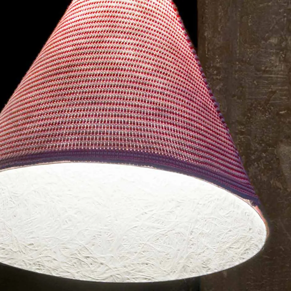 Designer Wandleuchte In-es.artdesign Jazz A Stripe farbige Wolle