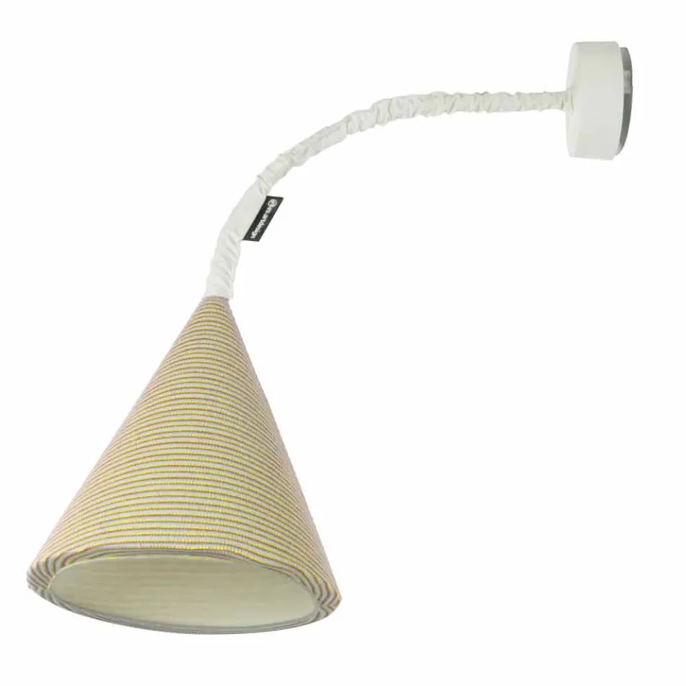 Designer Wandleuchte In-es.artdesign Jazz A Stripe farbige Wolle