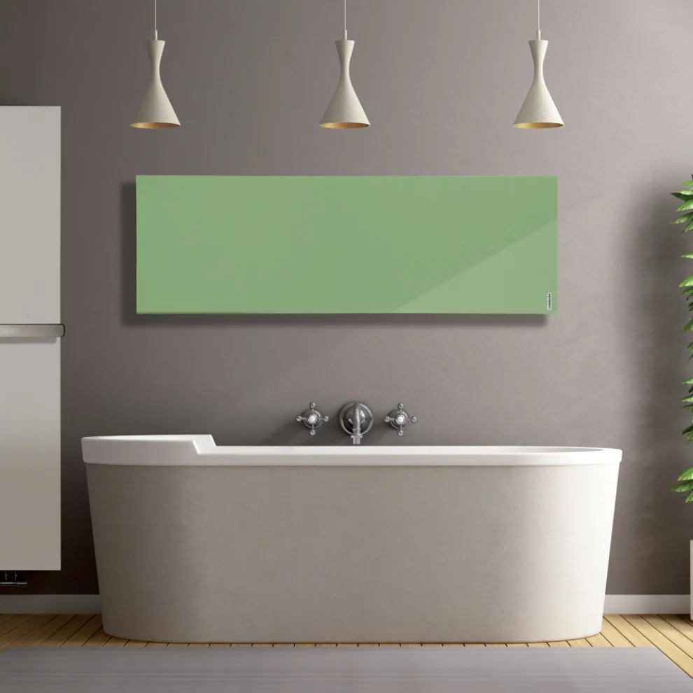 Design-Hybridheizkörper aus glattem italienischem Marmorpulver - Linien