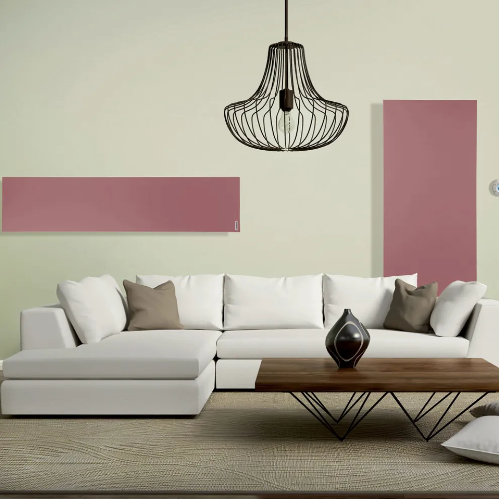 Design-Hybridheizkörper aus glattem italienischem Marmorpulver - Linien