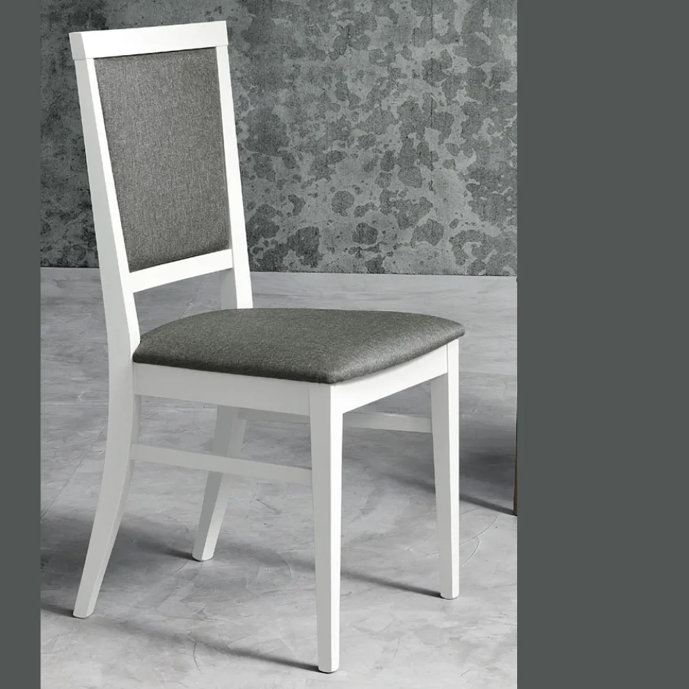 Design-Küchenstuhl aus Buchenholz und Stoff im modernen Stil - Taver