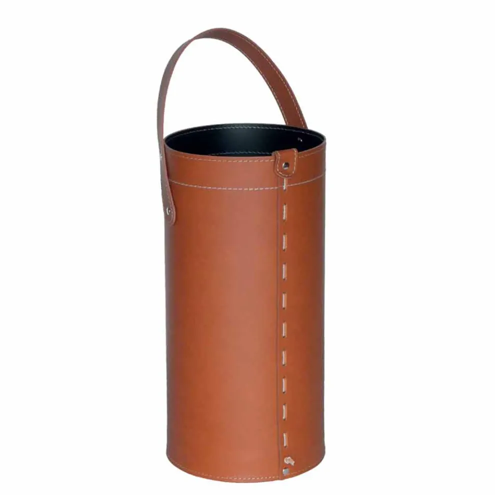 Design-Schirmständer aus regeneriertem Regen-Leder, hergestellt in Italien