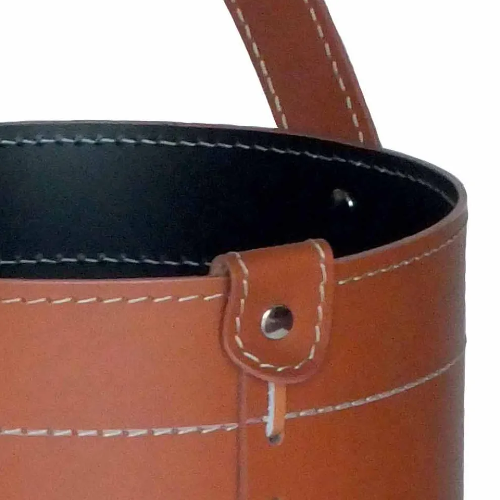 Design-Schirmständer aus regeneriertem Regen-Leder, hergestellt in Italien