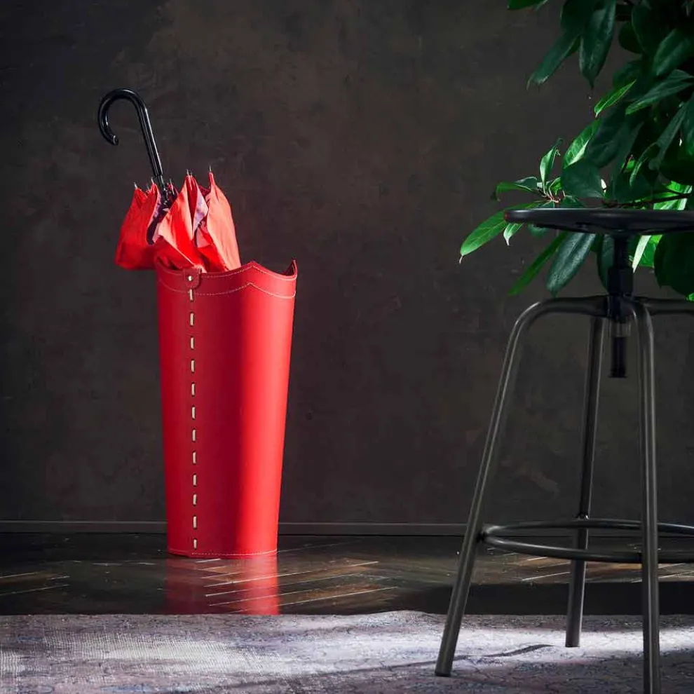 Design-Schirmständer aus Leder für Regenschirm zuhause oder im Büro