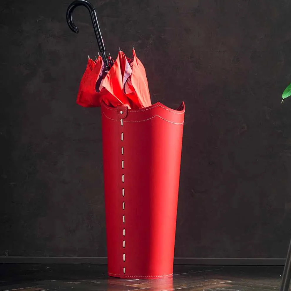 Design-Schirmständer aus Leder für Regenschirm zuhause oder im Büro