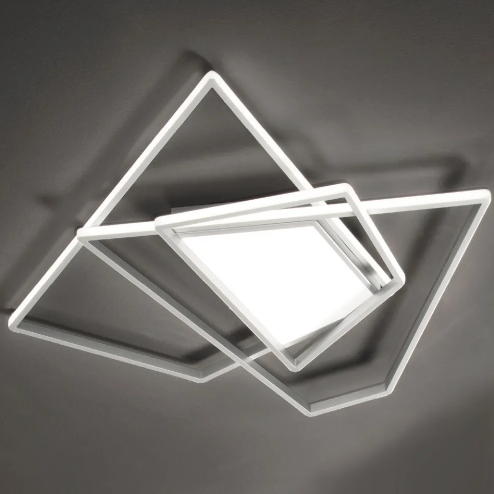 Dimmbare LED-Wandleuchte aus Gold- oder Silbermetall - Galactic