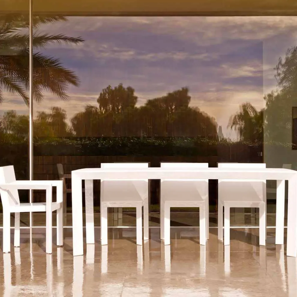 Vondom Frame Gartenstuhl mit Armlehnen aus Polyethylen, modernes Design,2 Stücke