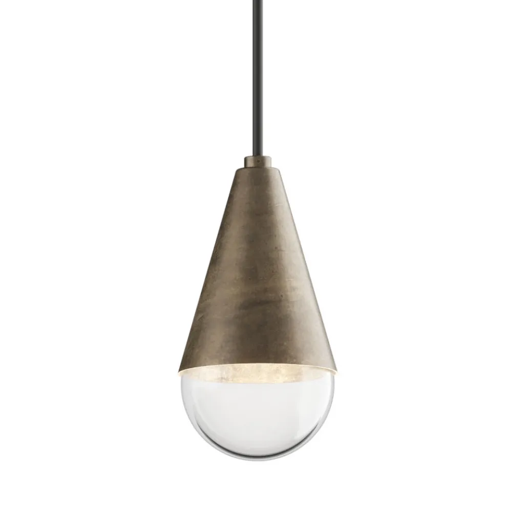 Doppelte Pendelleuchte aus Eisen und Glas, hergestellt in Italien – Cloudy