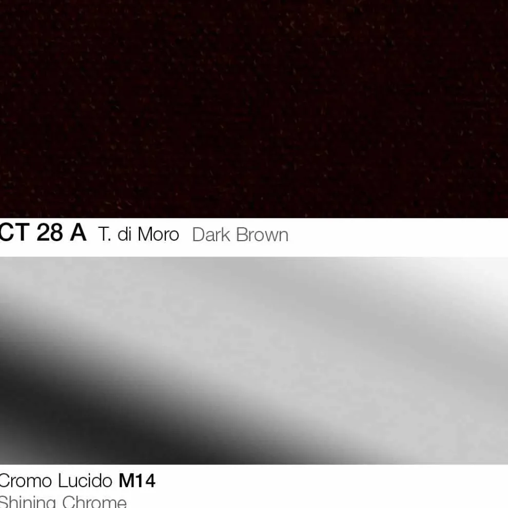 Drehbarer Hocker aus Stoff und Stahl mit Gasfeder Made in Italy - Marchesi