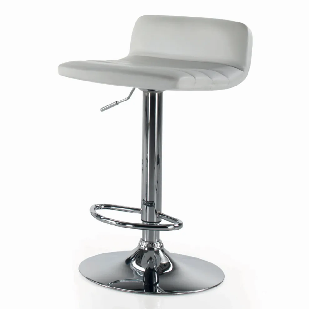 Drehhocker mit Rückenlehne in verschiedenen Größen, hergestellt in Italien – Parma