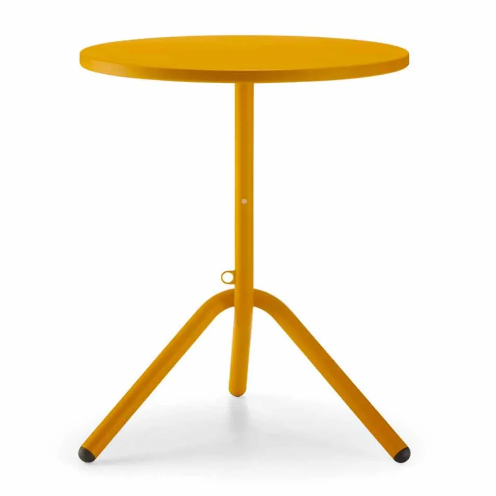 Runder Tisch aus Metall und Blech für den Außenbereich Made in Italy - Alberic