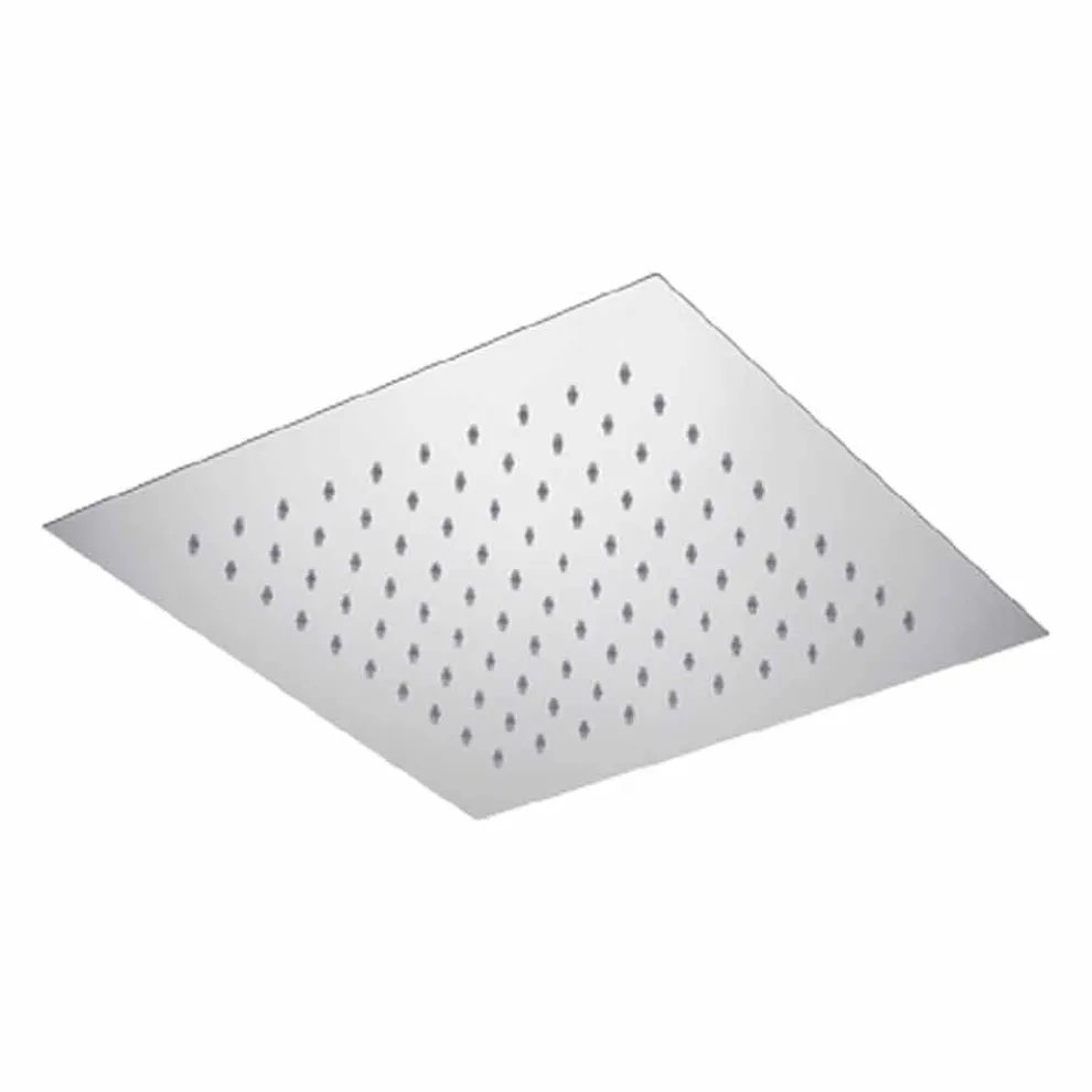 Duschkopf mit quadratischer Decke aus Stahl Made in Italy - Stärke