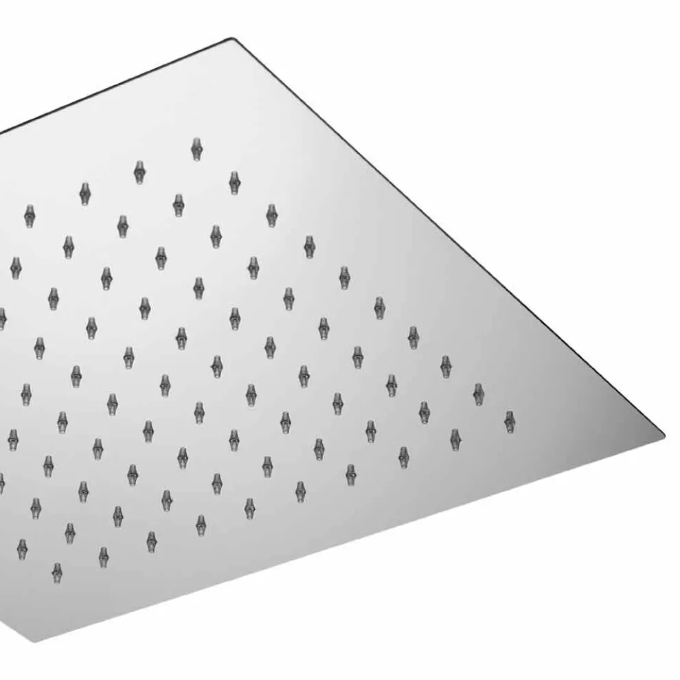 Duschkopf mit quadratischer Decke aus Stahl Made in Italy - Stärke