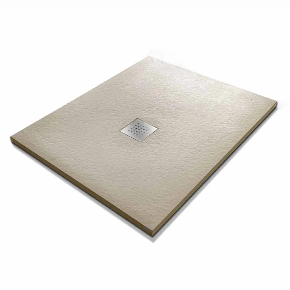 Duschwanne 90x70 in Resin Stone Effect Finish Modernes Design - Domio