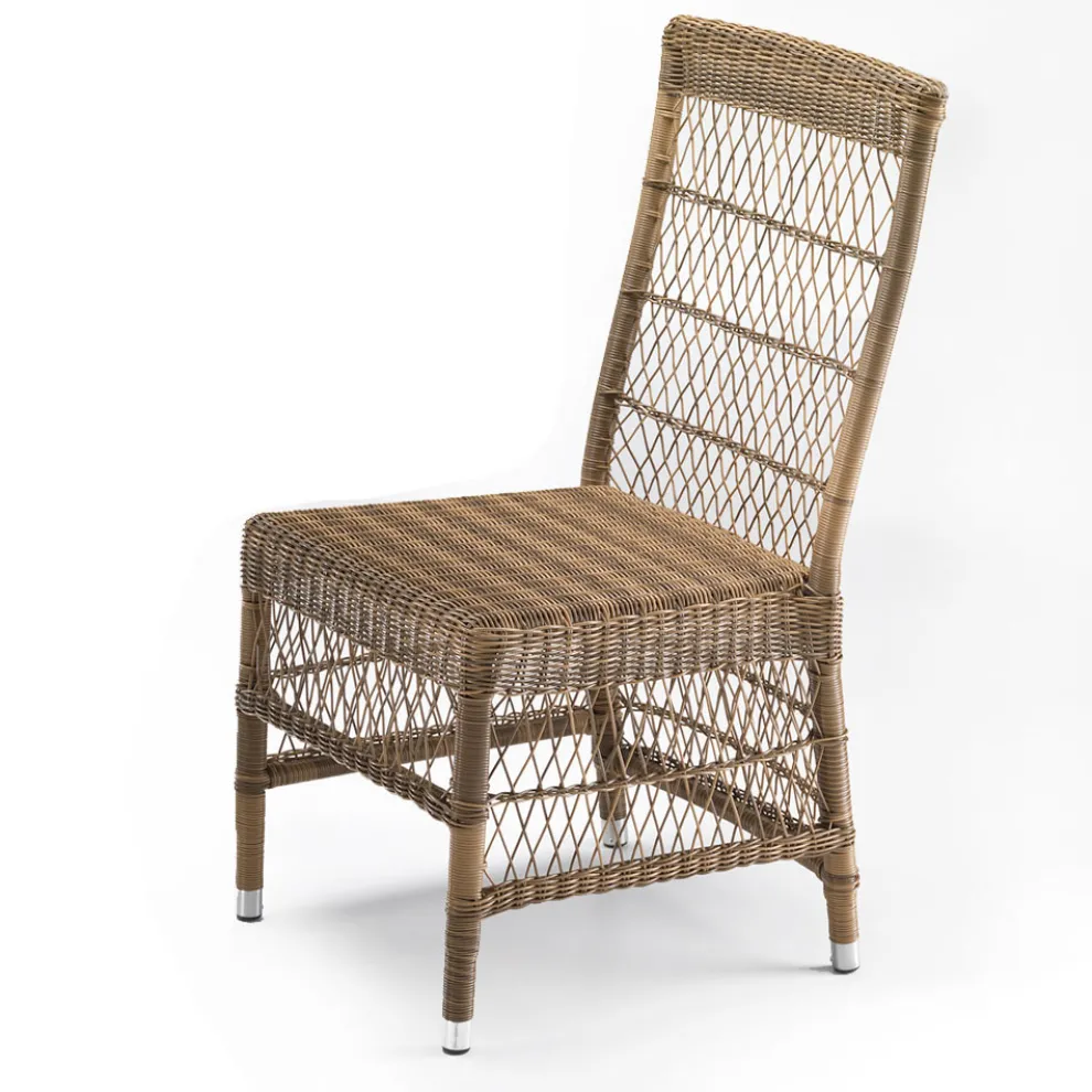 Outdoor-Stuhl aus Polyrattan mit optionalem Kissen - Gigi