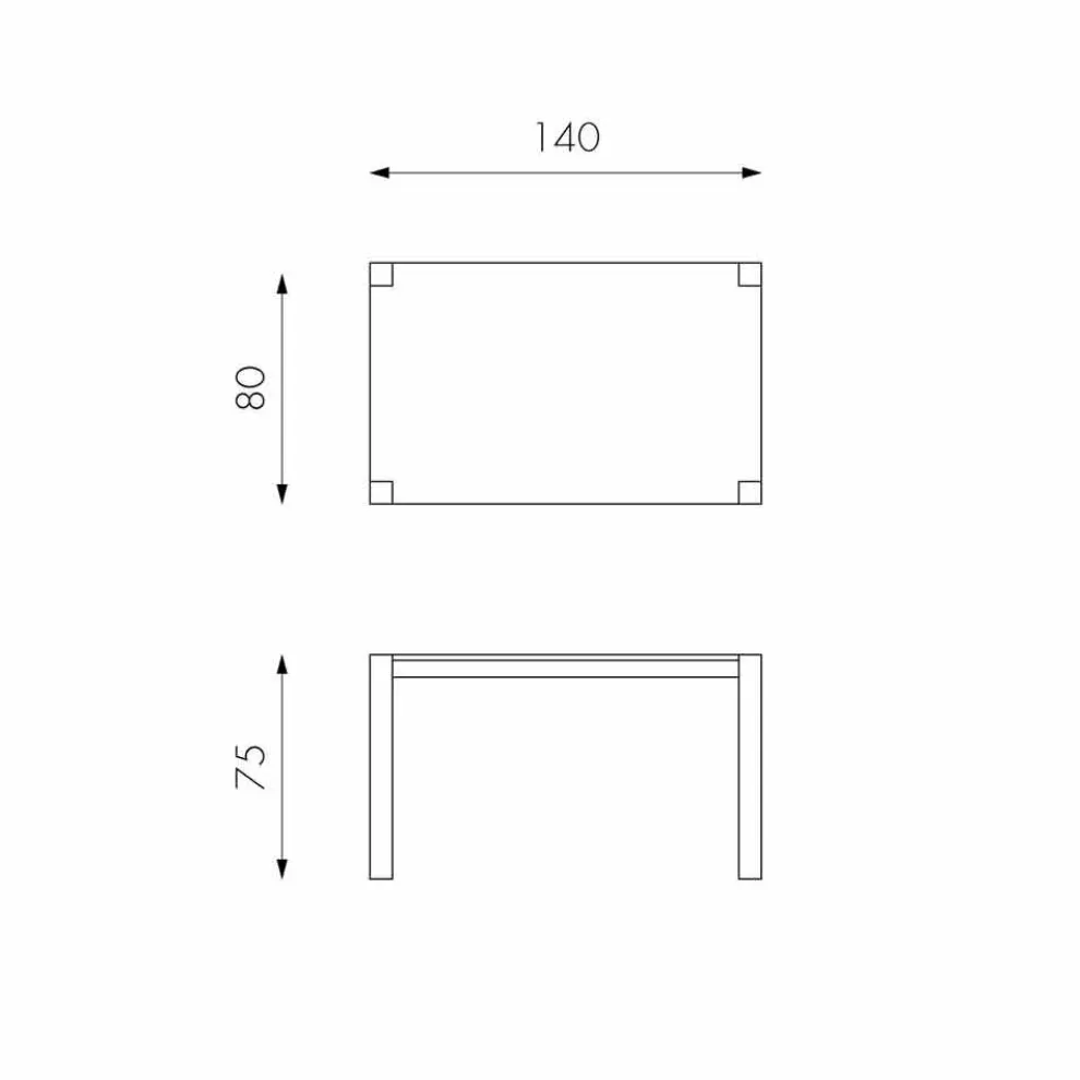 Eichenholz Esstisch verlängerbar Fedro, Made in Italy