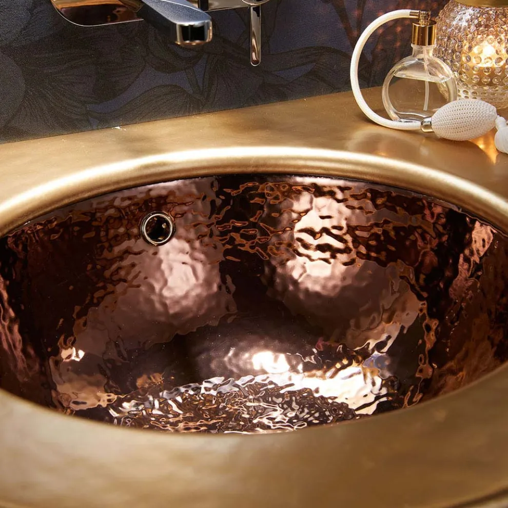 Einbauwaschbecken aus Schamotteton in 3 Ausführungen, hergestellt in Italien – Erioli