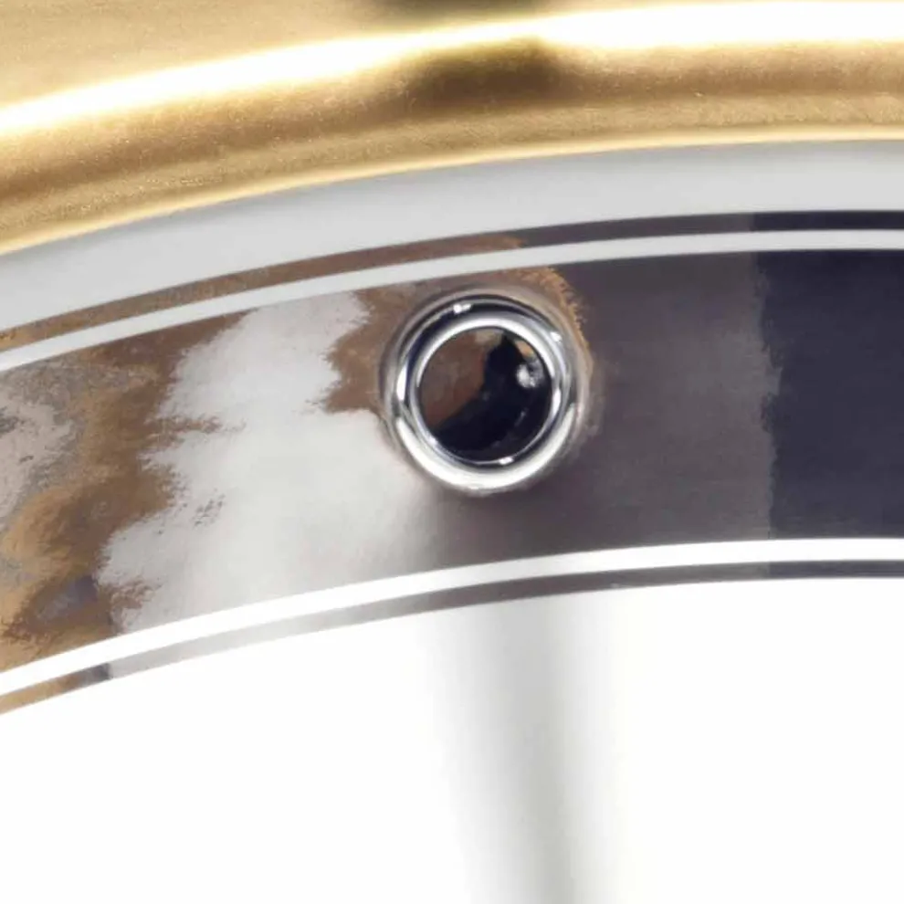 Einbauwaschbecken Barcok aus Fire Claz handgemacht in Italien, Egeo