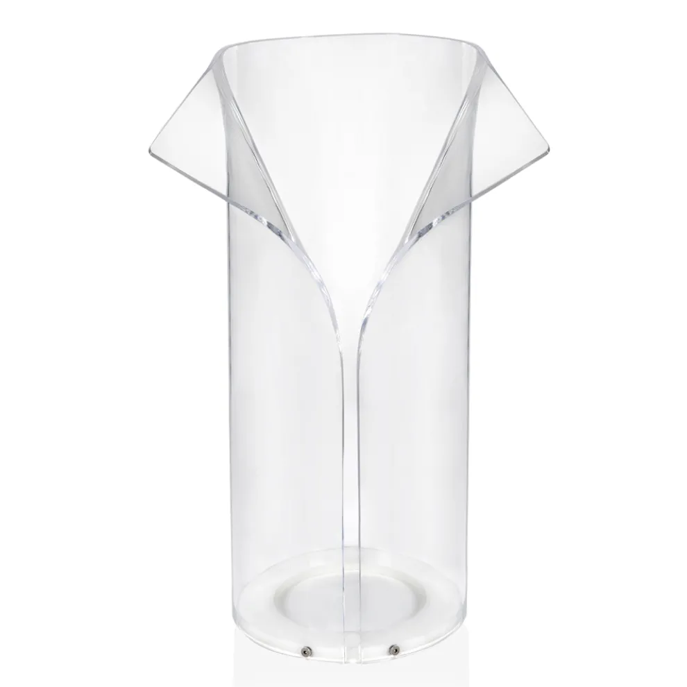 Eingangsschirmständer aus transparentem recycelbarem Plexiglas - Merlon