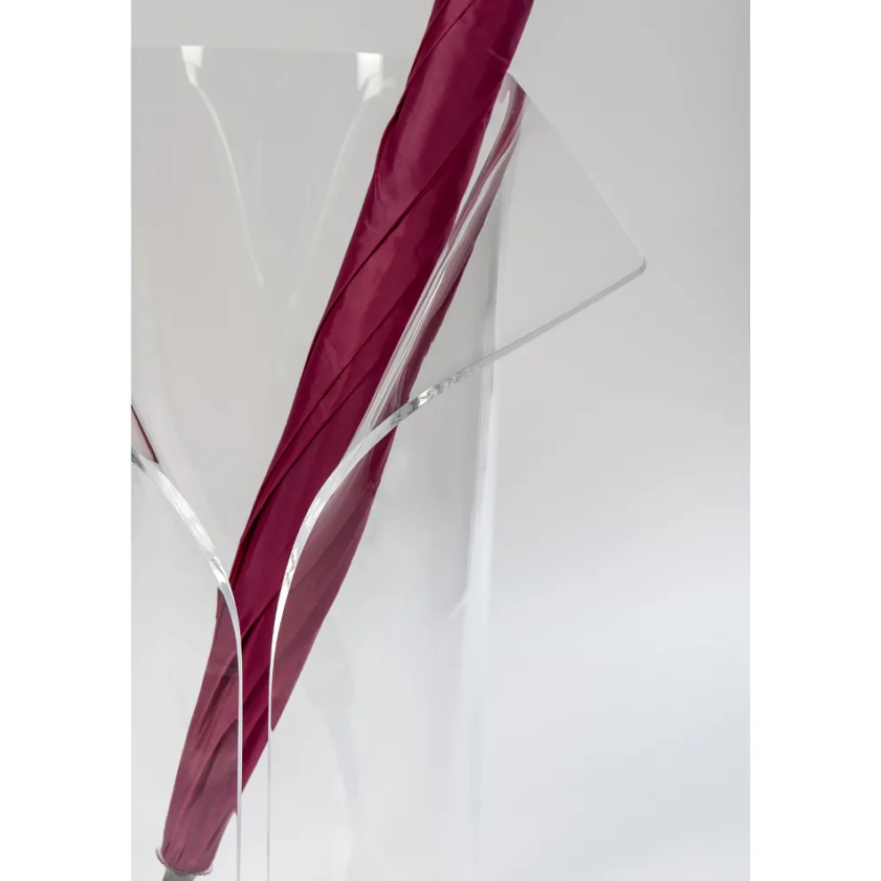 Eingangsschirmständer aus transparentem recycelbarem Plexiglas - Merlon