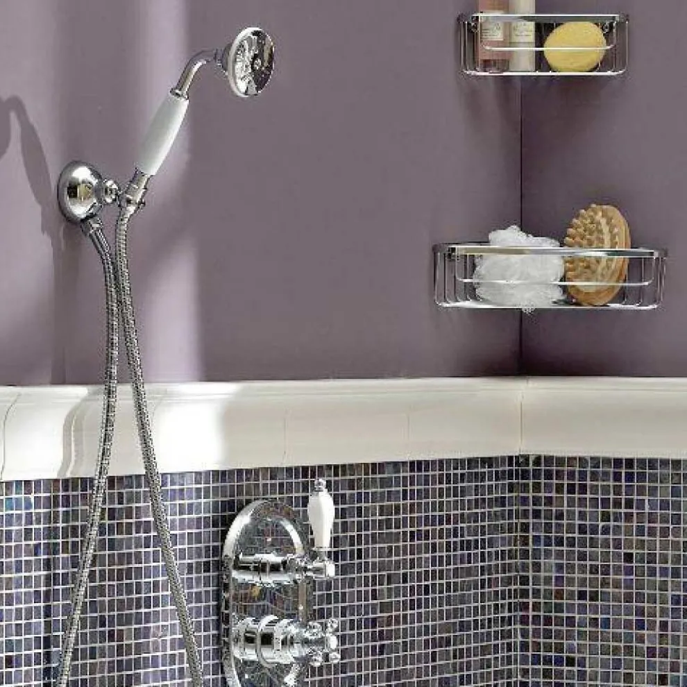 Eingebaute Thermostatdusche mit Vintage-Design aus Messing Made in Italy - Elisea