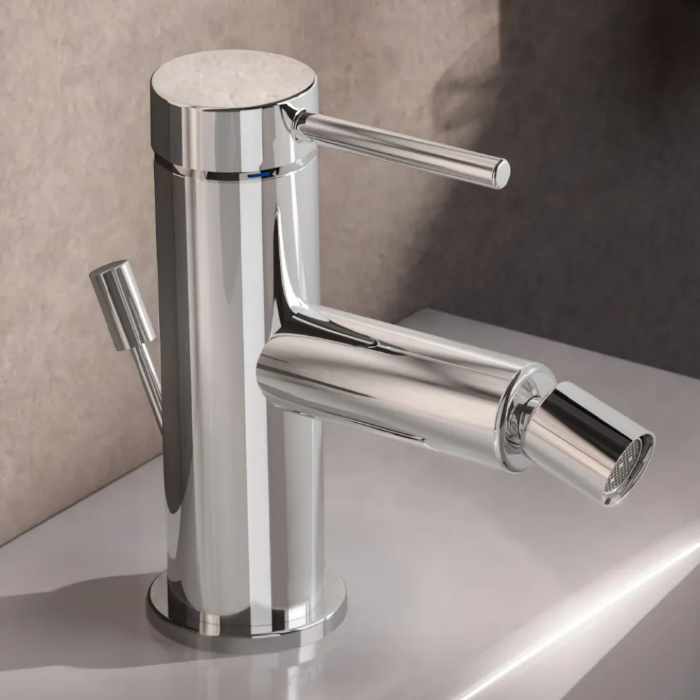 Einhebel-Bidet-Mischbatterie aus Messing, rundes Design - Antilio