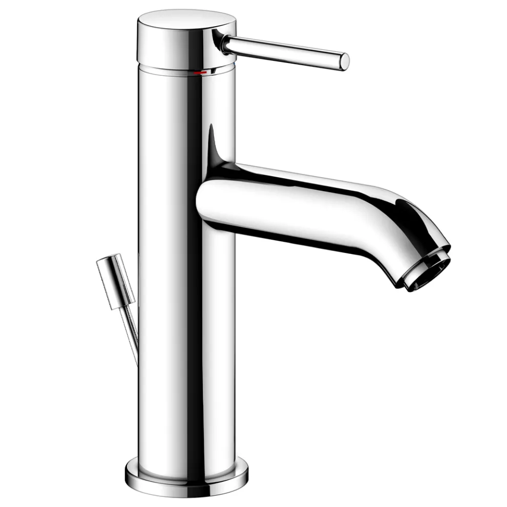 Einhebel-Waschtischmischer Messing Rundes Design - Antilio