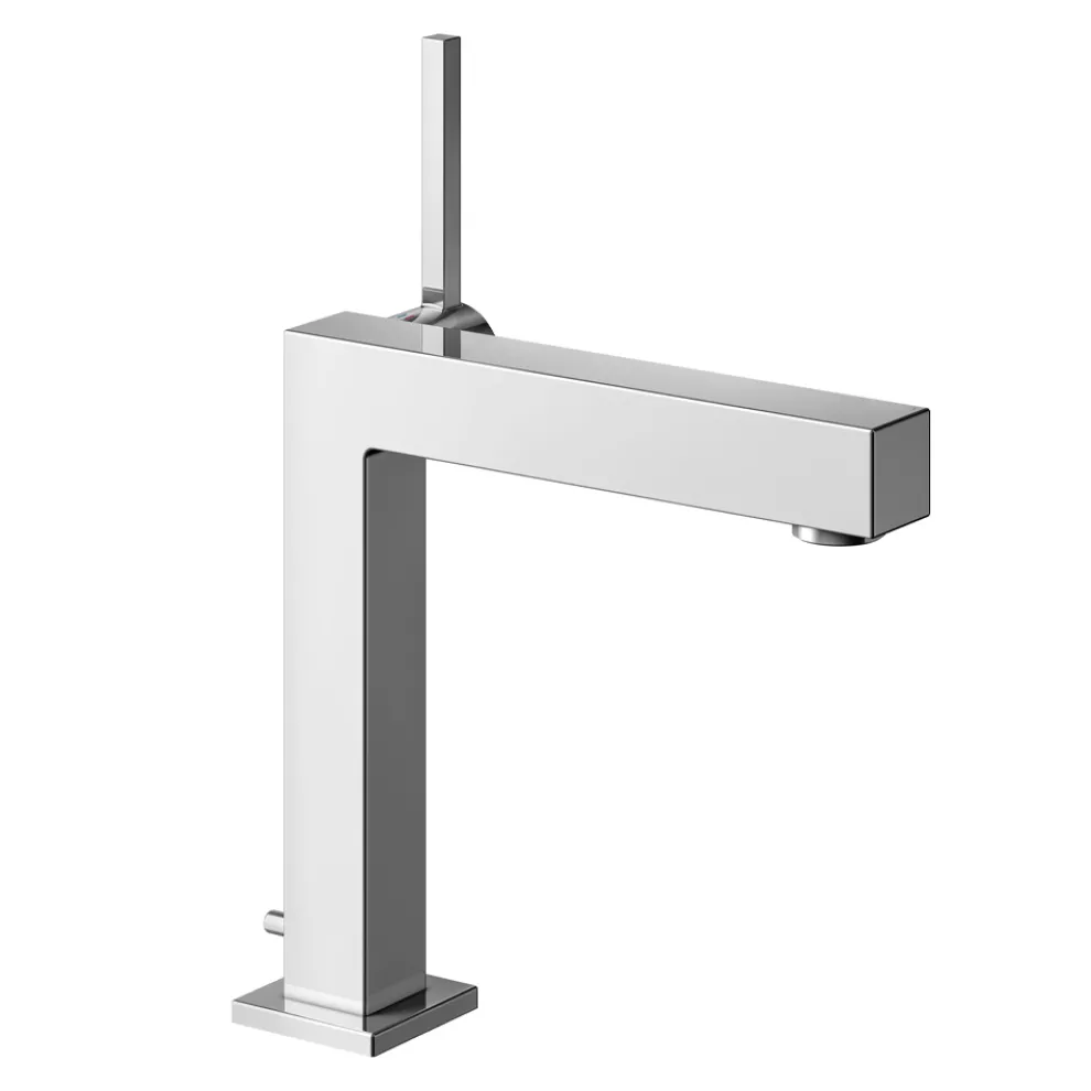 Einhebel-Waschtischmischer aus verchromtem Messing - Erik