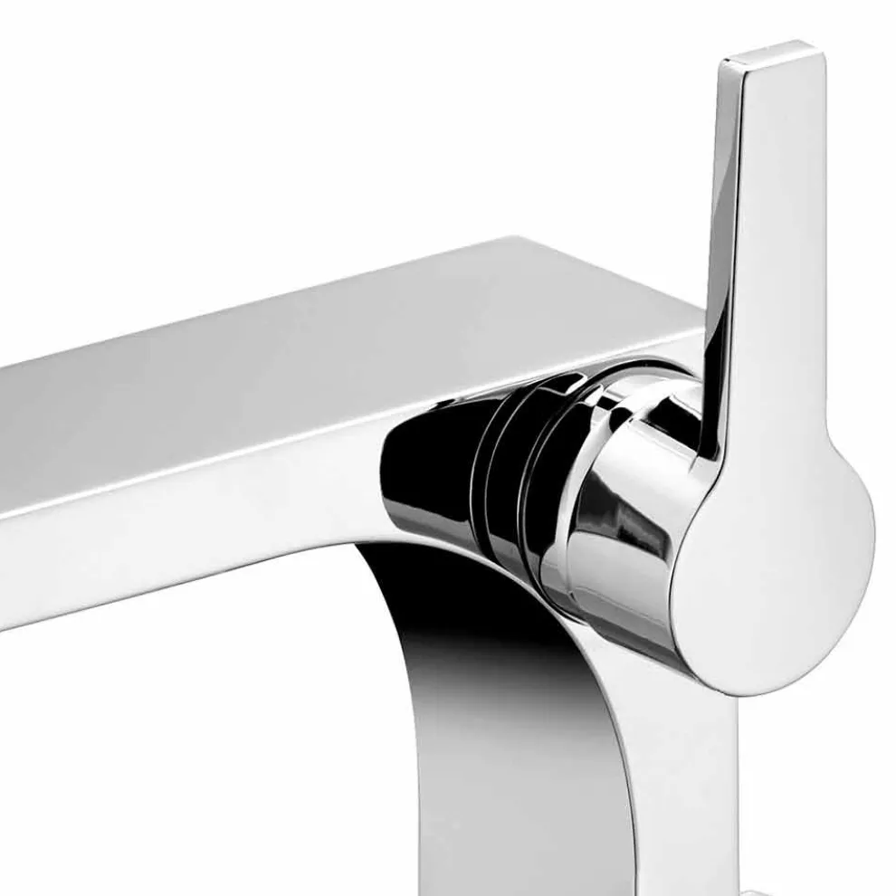 Einhebel-Waschtischmischer mit Ablauf in Messing von Design-Etto