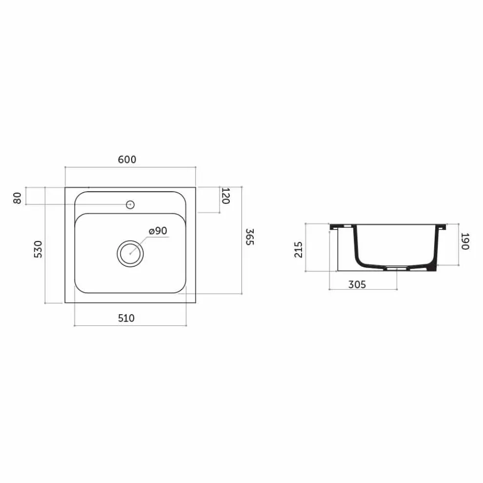 Einloch-Arbeitsplatte und Wandeinsatz aus farbigem Keramik-Capri
